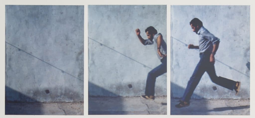 Hassan Sharif, Jumping No. 1, 1983. 3 of 7 photographs.