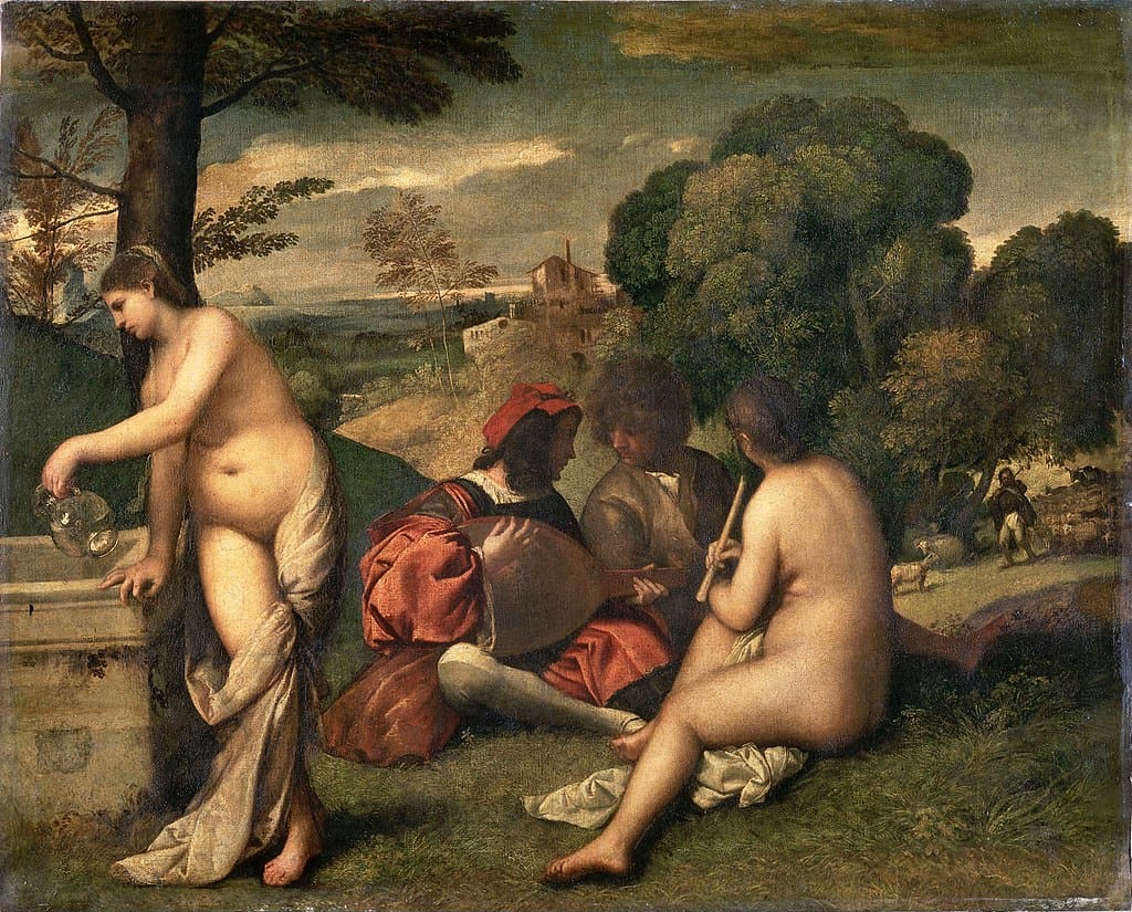 GIorgione (or Titian), Pastoral Concert, ca. 1510.