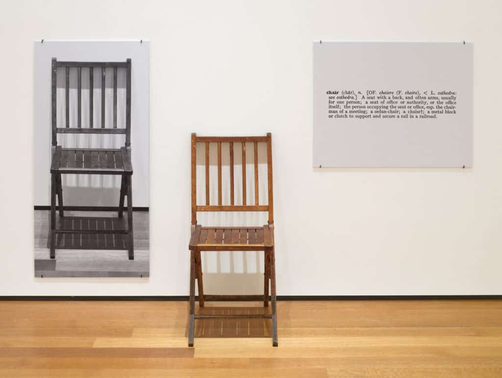 Joseph Kosuth, One and Three Chairs, 1965