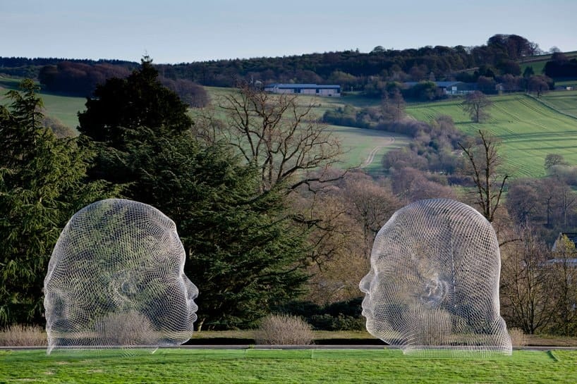 Jaume Plensa, Nuria and Irma, at the Yorkshire Sculpture Park