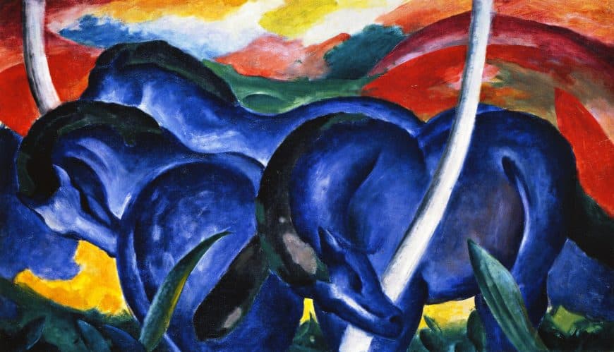 Franz Marc, Blue Horses, 1911. Der Blaue Reiter