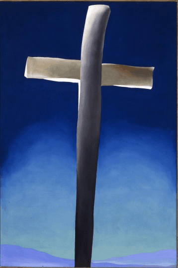 Georgia O'Keeffe, Grey Cross With Blue, 1929