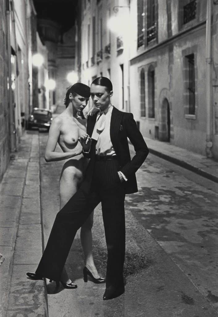 Helmut Newton, Rue Aubriot (two models), 1975