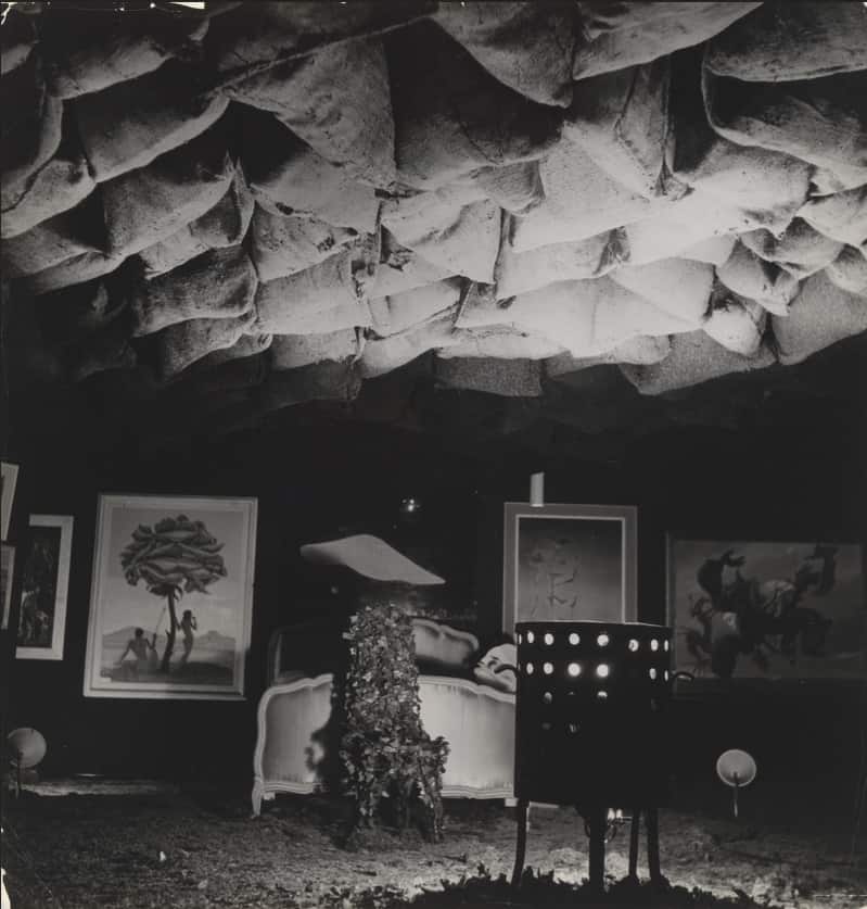 Main hall of the International Surrealist Exhibition, Paris, 1938. Photo: Roger Schall