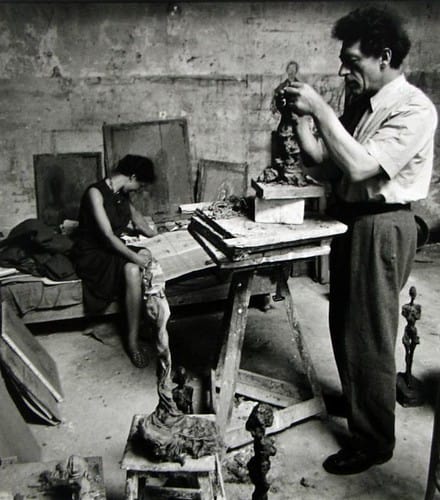 Alexander Liberman, Alberto & Annette Giacometti, ca. 1950.