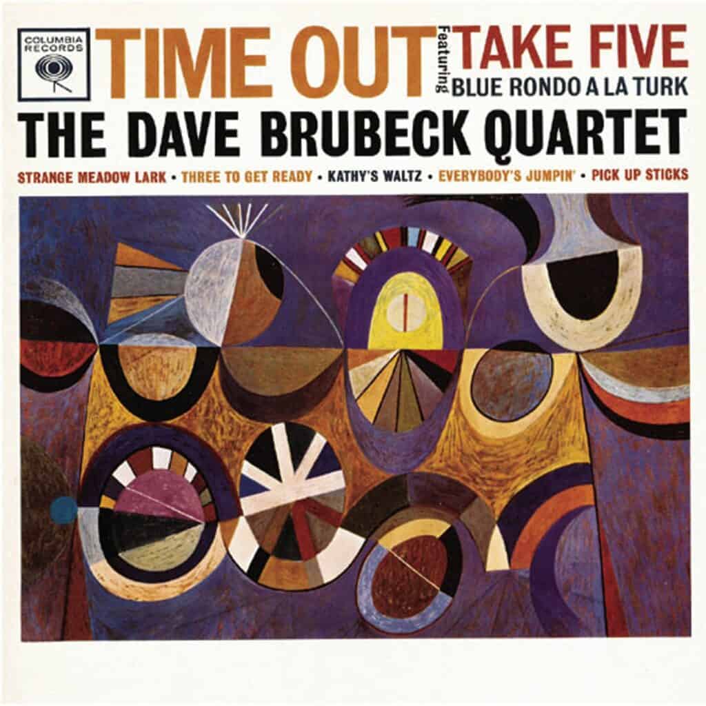 S Neil Fujita's album art for The Dave Brubeck Quartet: Time Out (1959). Courtesy of Columbia Records.