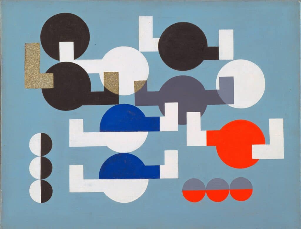 Sophie Taeuber-Arp. Composition of Circles and Overlapping Angles