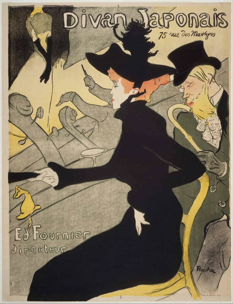 Divan Japonais - by Henri de Toulouse-Lautrec
