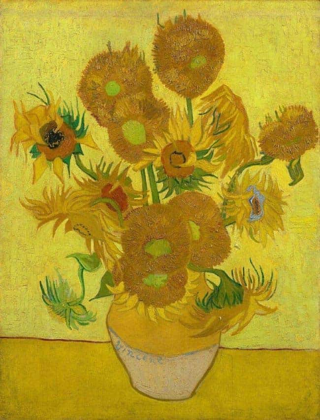 Vincent van Gogh, Sunflowers, repetition