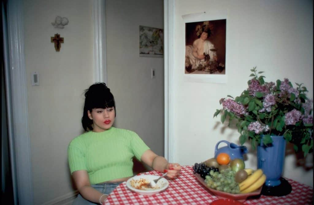 Gina at Bruce dinner party by American photographer Nan Goldin