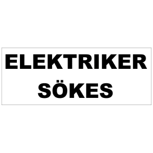 Elektriker sökes