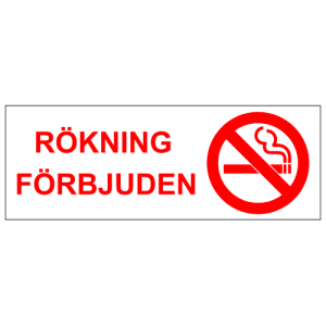 Rökning förbjuden