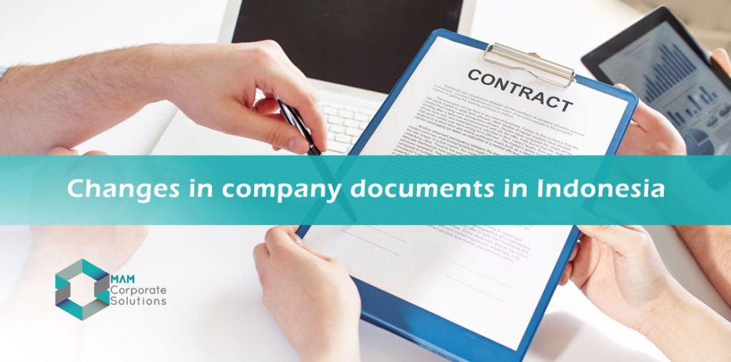 How to make changes in company documents in Indonesia