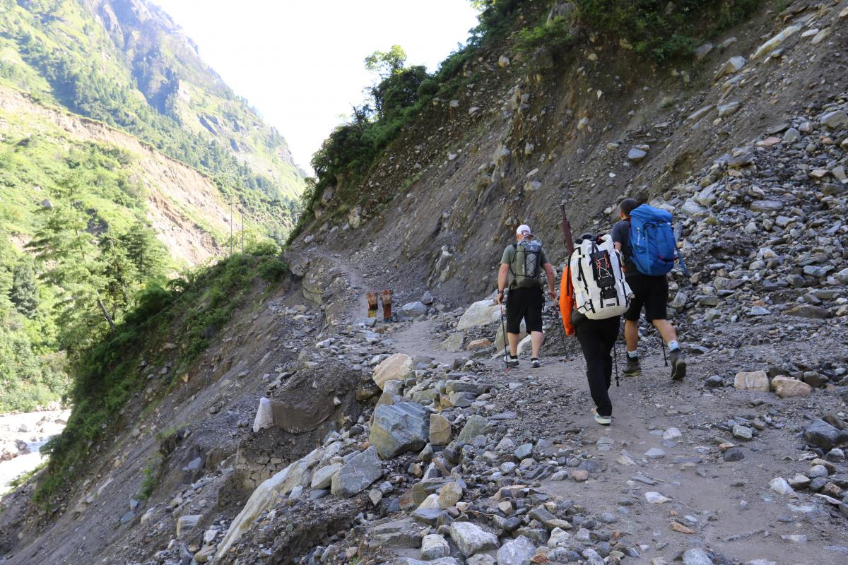 Trekking to base camp - day 1