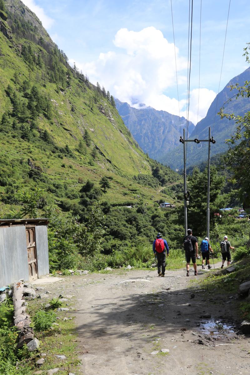 Trekking to base camp - day 1