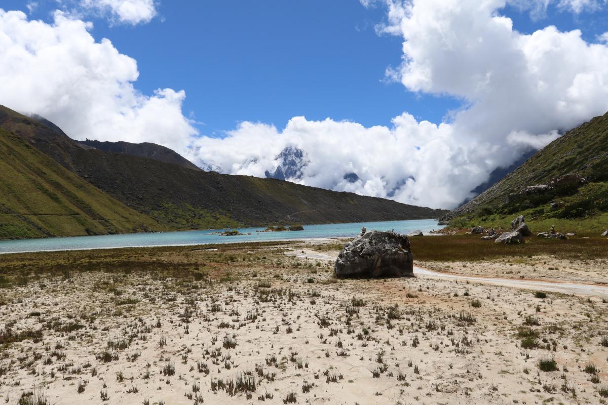 Acclimatisatie wandeling naar meer Ponkar (4100m)