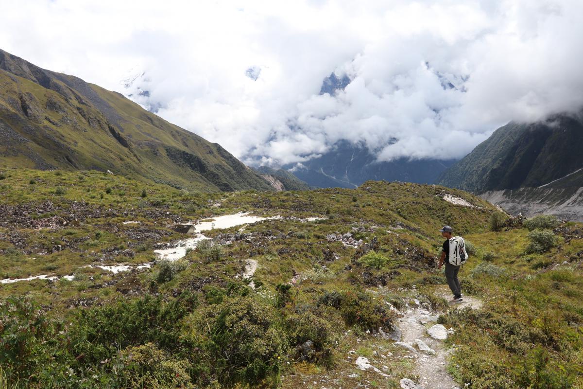 Acclimatisatie wandeling naar meer Ponkar (4100m)