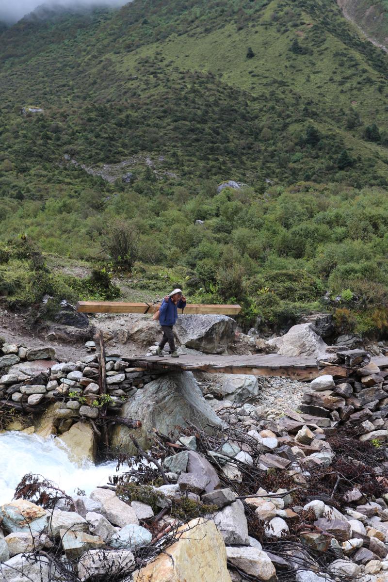 Trektocht tot aan basecamp