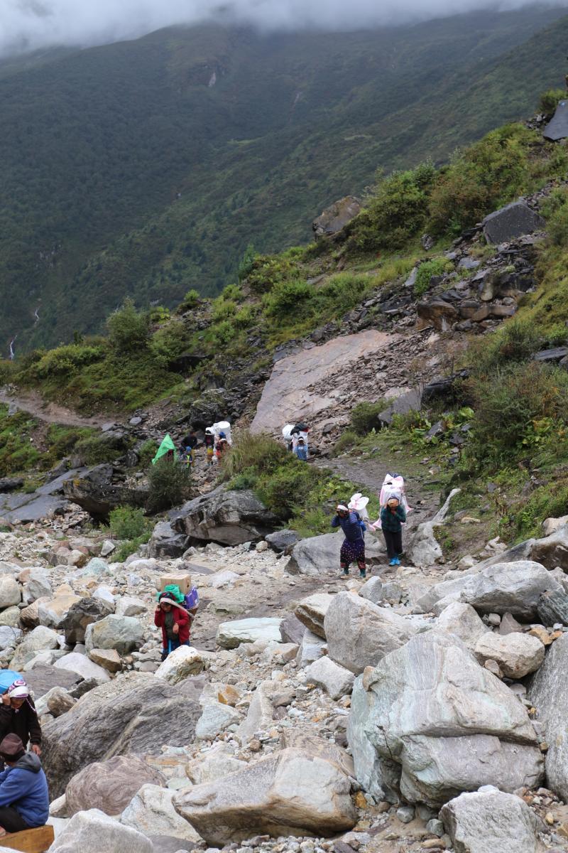 Trektocht tot aan basecamp