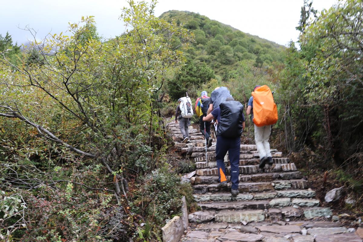 Trektocht tot aan basecamp