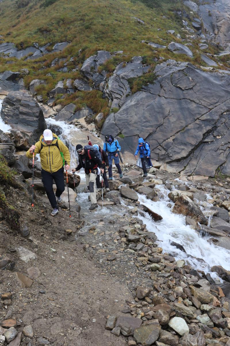 Trektocht tot aan basecamp