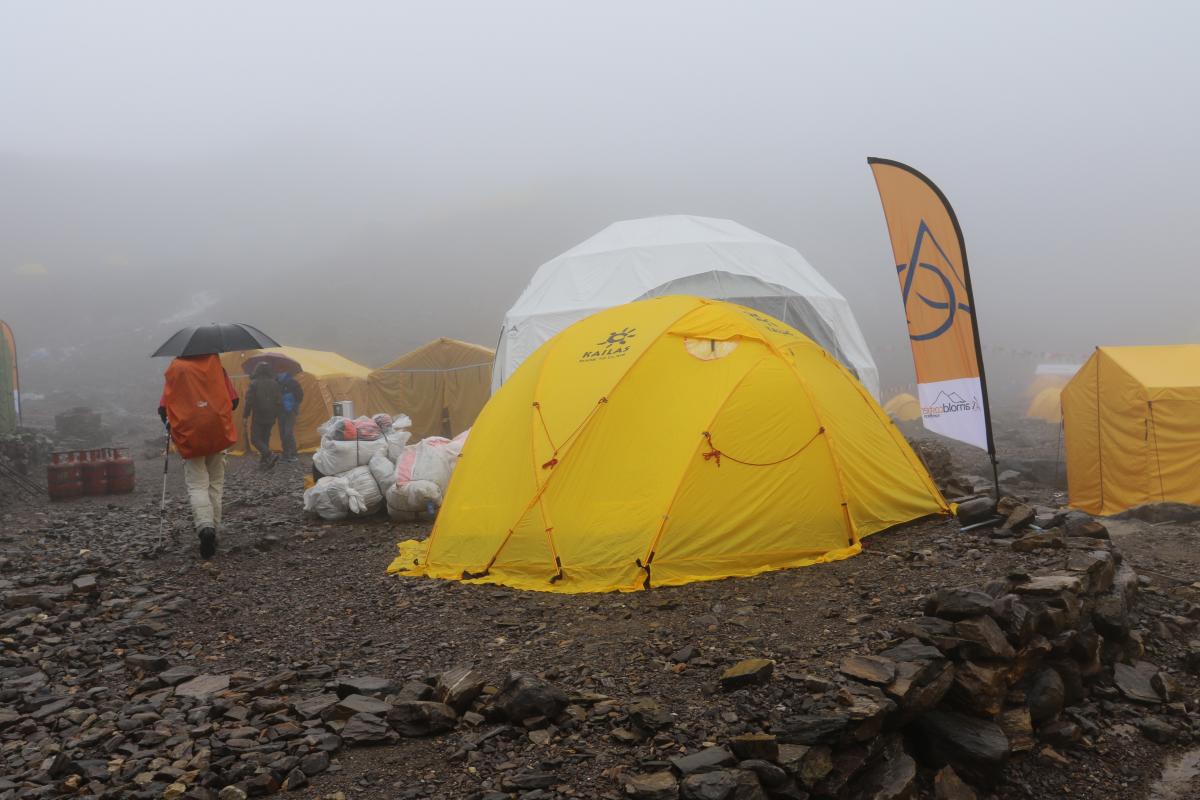 Trektocht tot aan basecamp