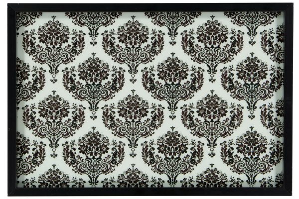 serving tray damask 1