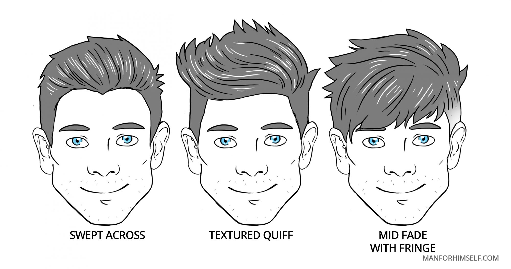 Hairstyle Pin Straight Hair Boys Triangle Face Shape | TikTok