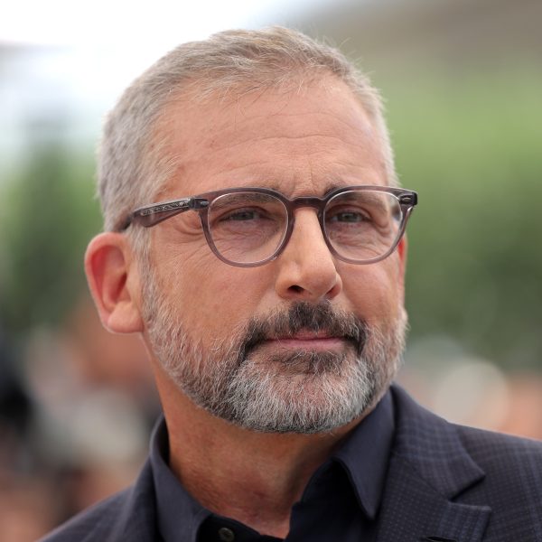 Steve Carell: Grey Side Swept Crew Cut With Beard