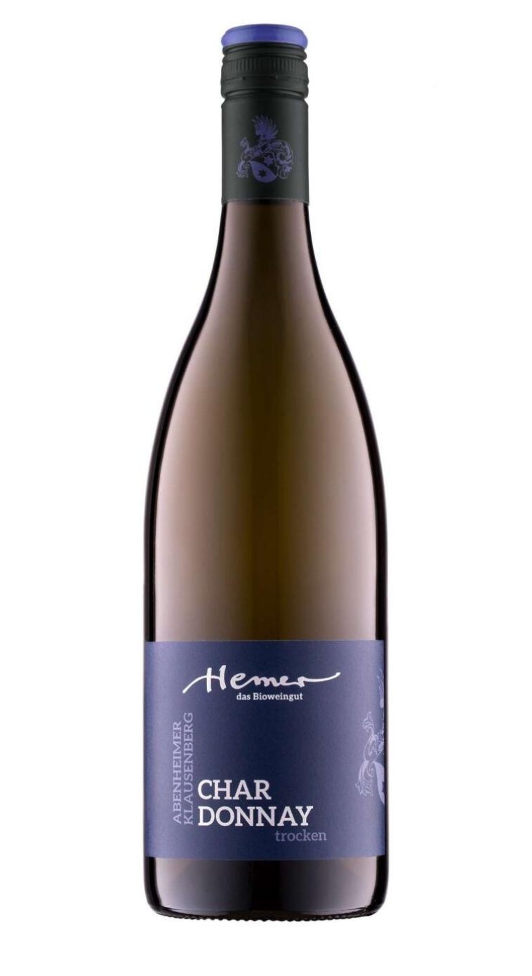 Das Bioweingut Hemer:  Chardonnay  Abenheimer Klausenberg  Trocken 2016  Økologisk 1,5 L