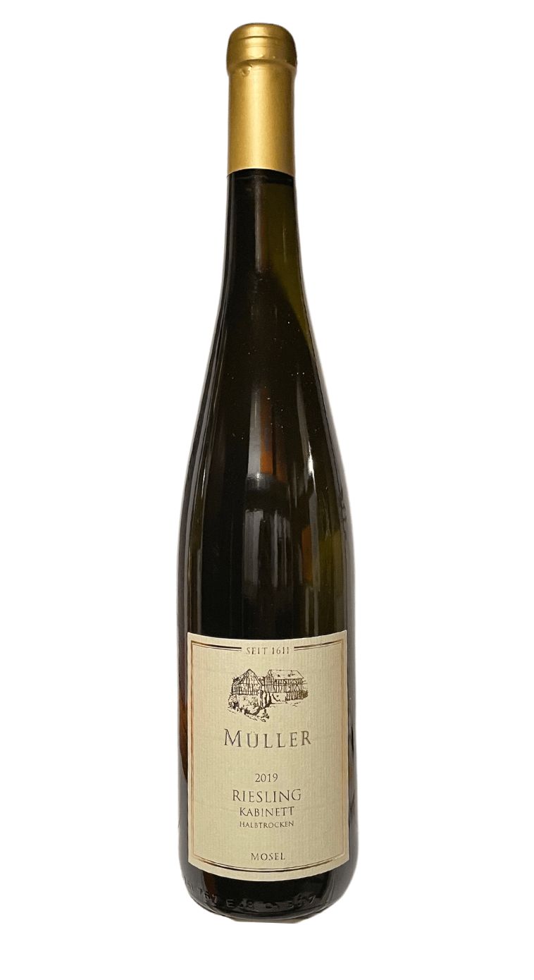 Toni Müller:  Riesling Kabinett  Halbtrocken 2019