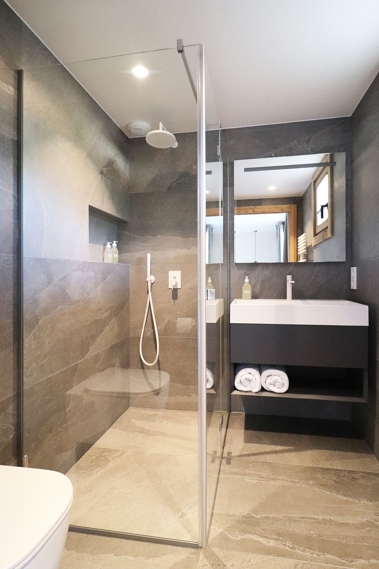 Projet chalet W salle de bain chalet bois moderne luxe