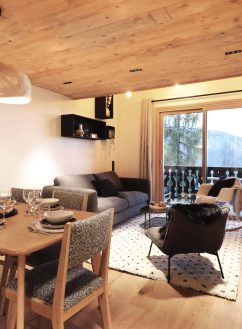 projet galta salon séjour salle à manger bois moderne montagne