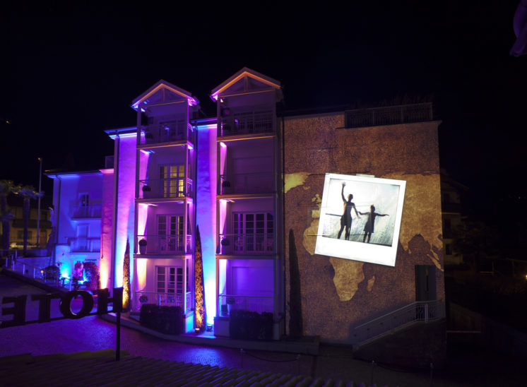 Projection mapping for a 30th birthday party