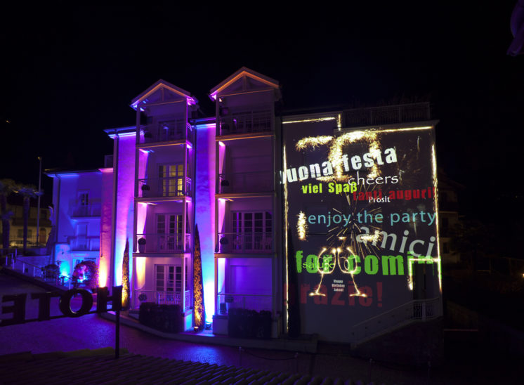 Projection mapping for a 30th birthday party