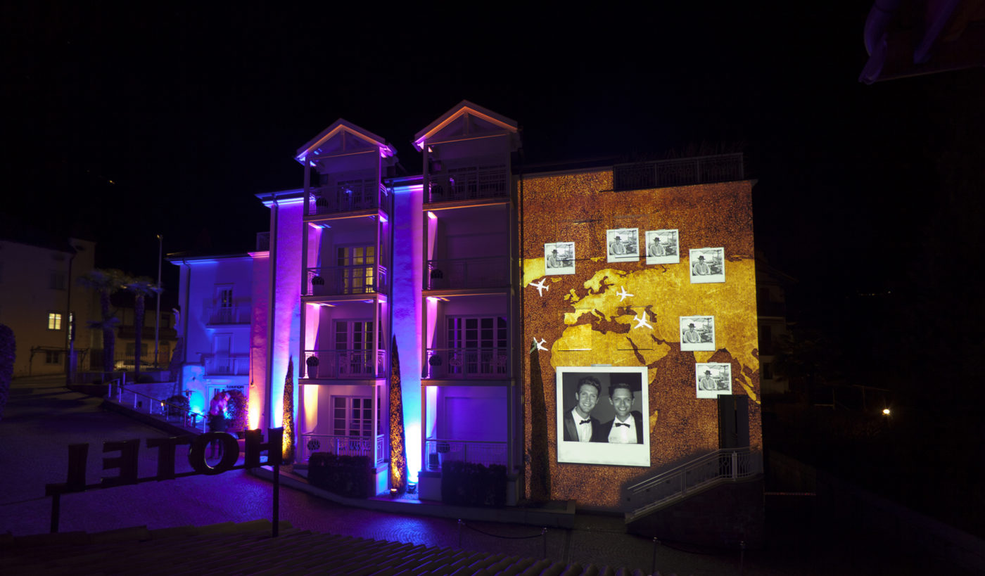 Projection mapping for a 30th birthday party