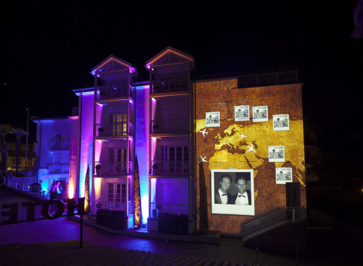 Projection mapping for a 30th birthday party