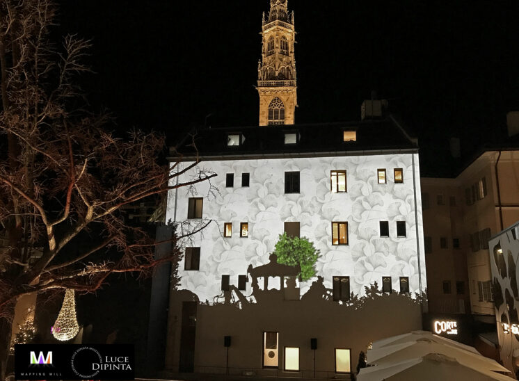 Projection mapping at Palais Campofranco