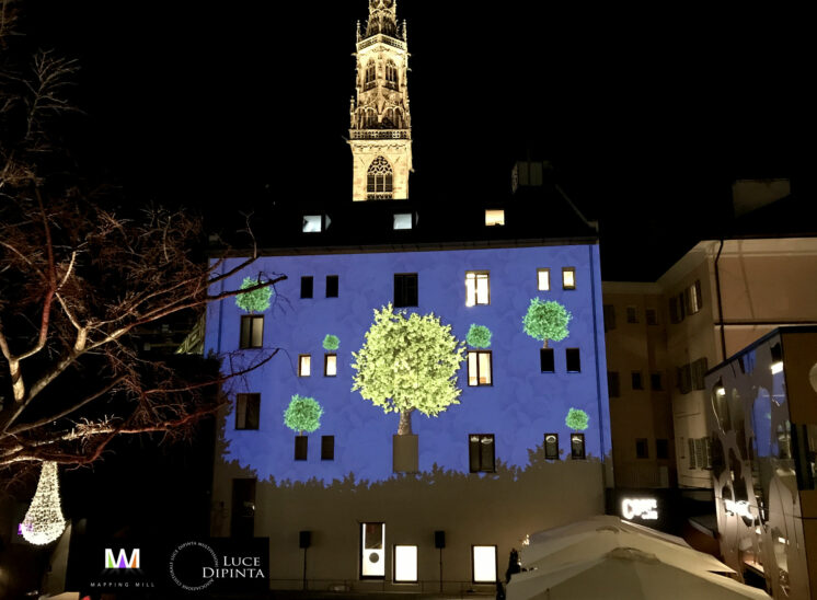 Projection mapping at Palais Campofranco