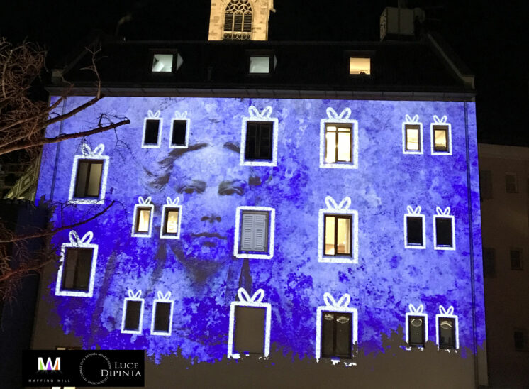 Projection mapping at Palais Campofranco