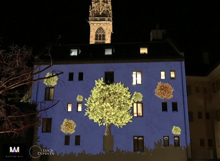 Projection mapping at Palais Campofranco