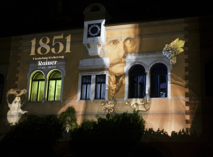 Castel Sallegg wine projection mapping