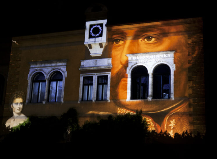 Castel Sallegg wine projection mapping