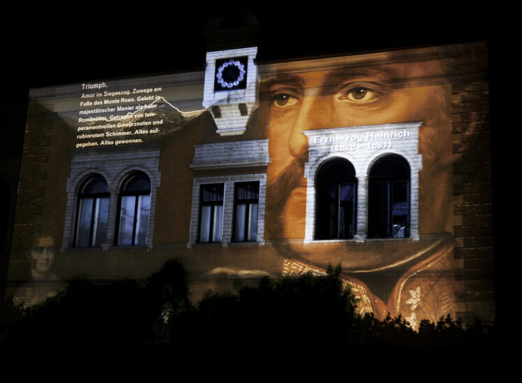 Castel Sallegg wine projection mapping