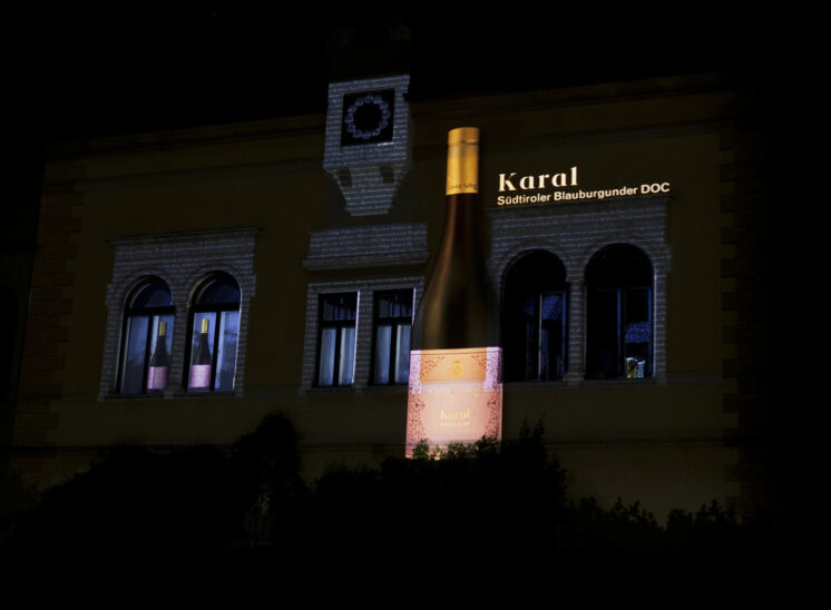 Castel Sallegg wine projection mapping