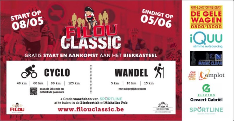 FilouClassic van 8 mei tem 5 juni