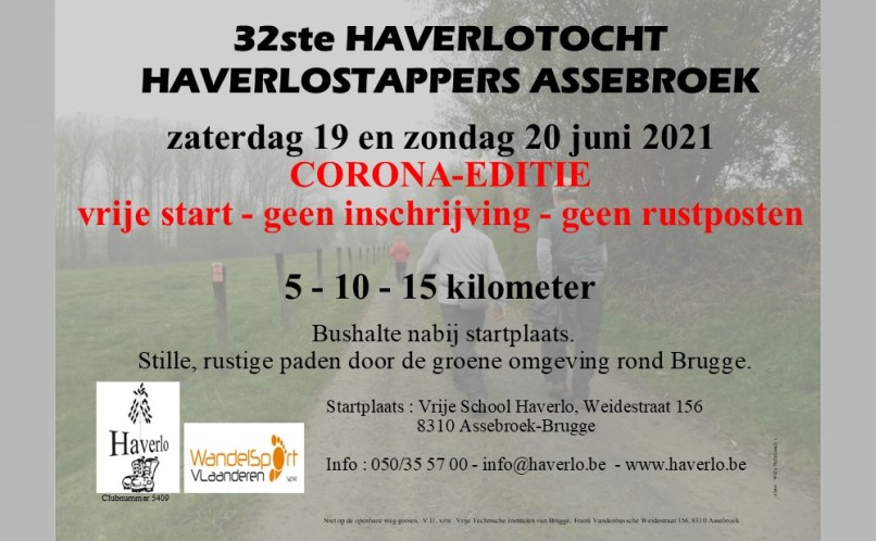 32ste Haverlotocht Assebroek  op zat en zon 19 en 20 juni