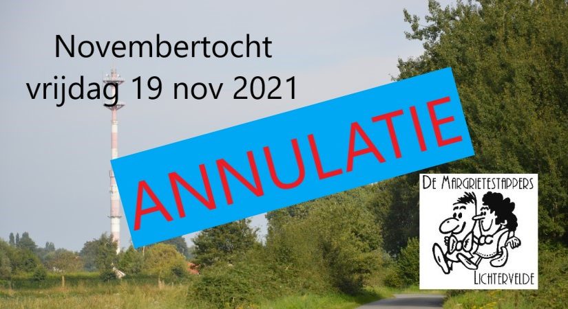 ANNULATIE Novembertocht