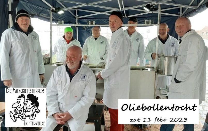 Oliebollentocht 11 febr 2023  Onze bakkers zijn er klaar voor!