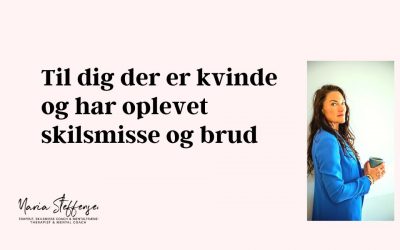 Kvinde efter skilsmisse og brud